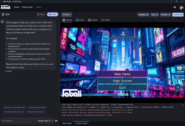 Two creative paths: Vibe Code (mechanics-first) or Design Mode (visuals-first)